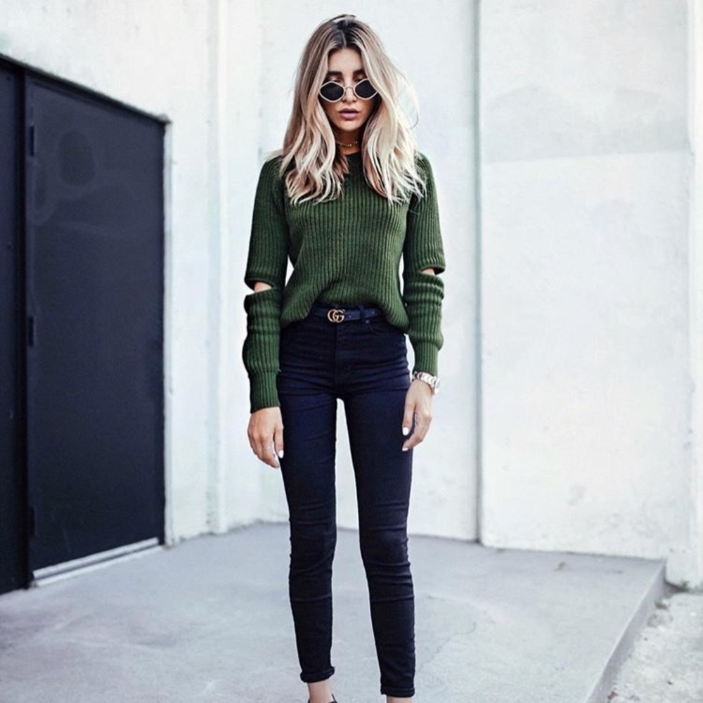 Heartloom cut-out sweater